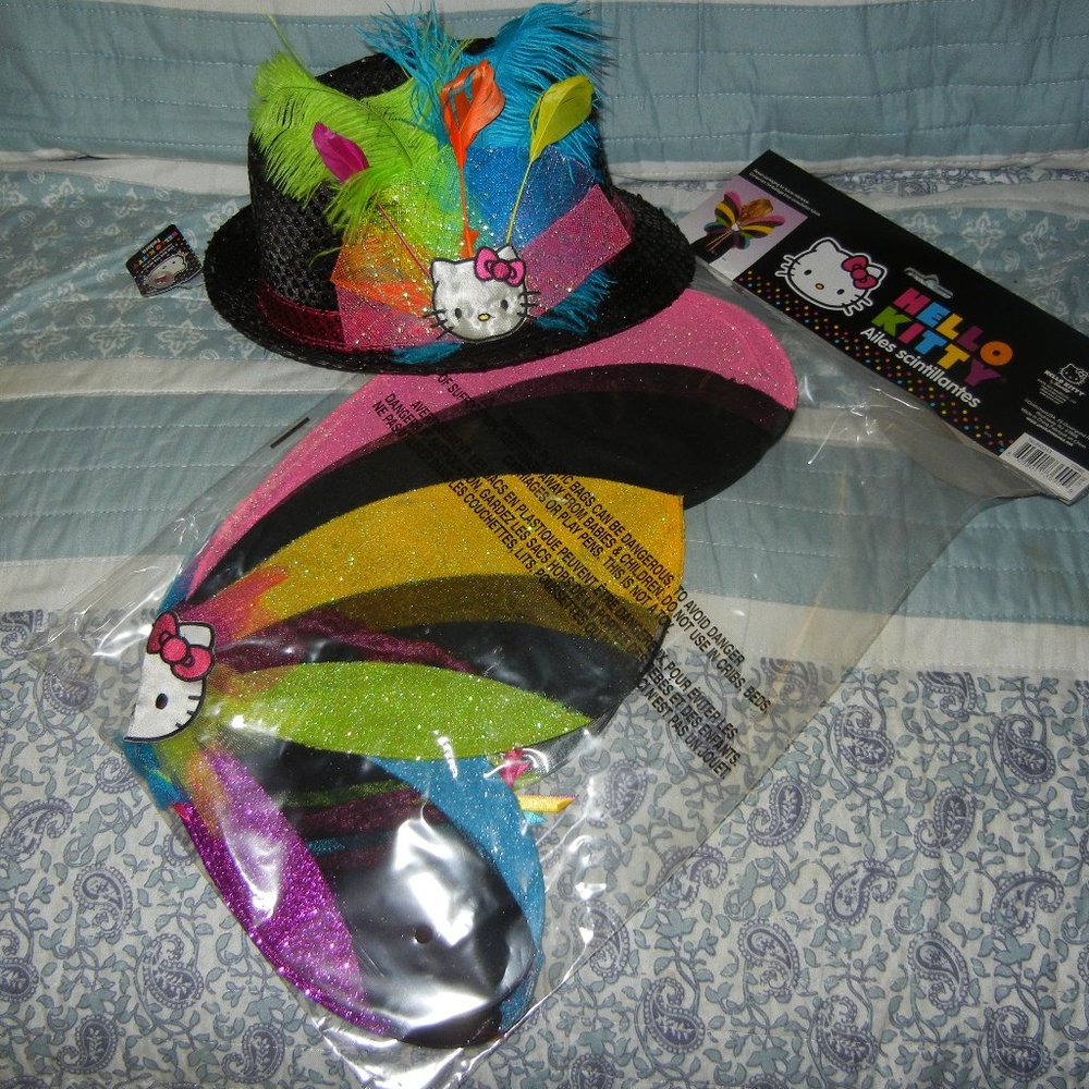 Hello Kitty Sequin Wings & Fedora Hat Child size